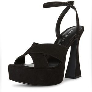 Madden Girl Lollaa Black Platform Heel Sandal NIB